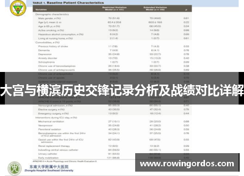大宫与横滨历史交锋记录分析及战绩对比详解